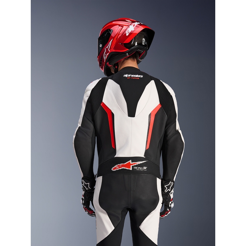 Alpinestars GP FORCE V2 ühes tükis mootorrattaülikond valge-must-fluopunane