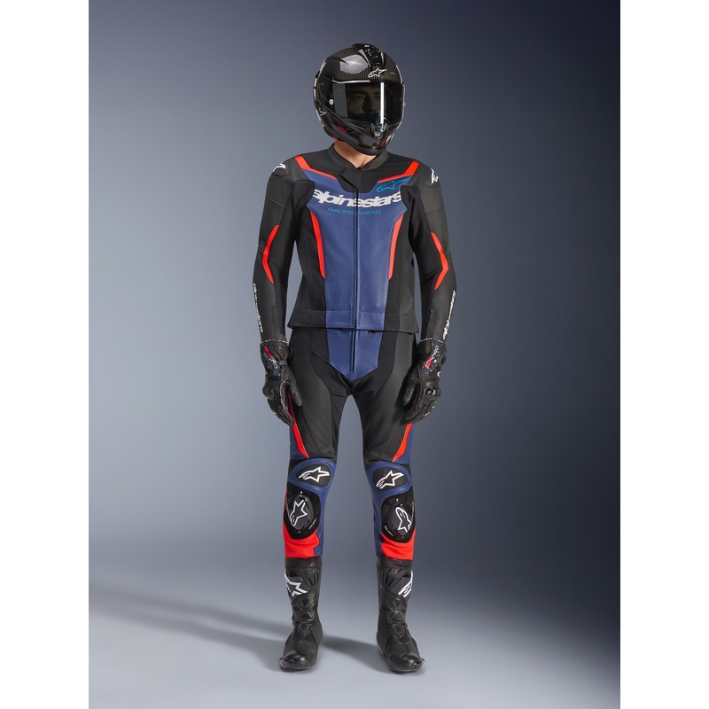 Alpinestars GP Force V2 kaheosaline mootorrattaülikond must-sinine-fluopunane