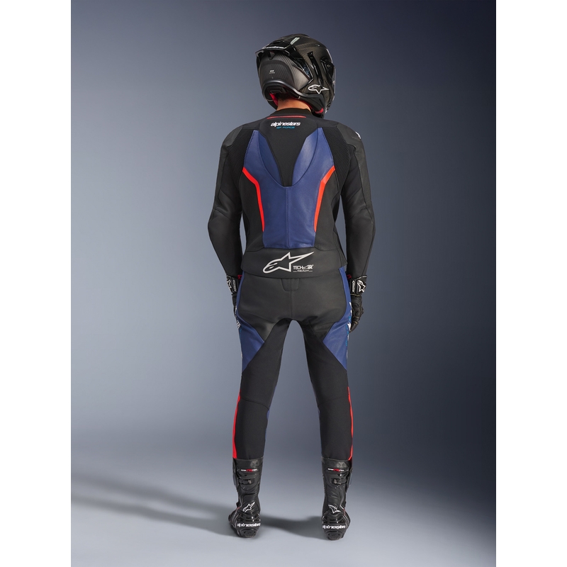 Alpinestars GP Force V2 kaheosaline mootorrattaülikond must-sinine-fluopunane