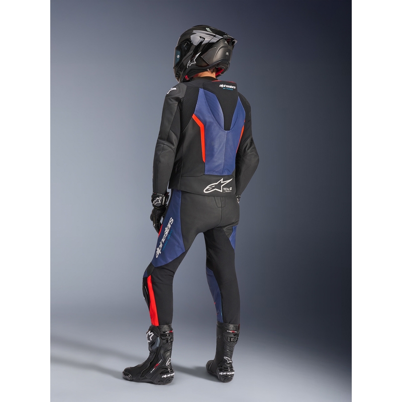Alpinestars GP Force V2 kaheosaline mootorrattaülikond must-sinine-fluopunane