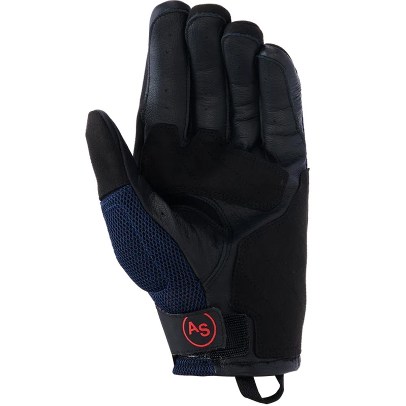 Alpinestars Manti Air mootorratta kindad tumesinine-fluo punane-must