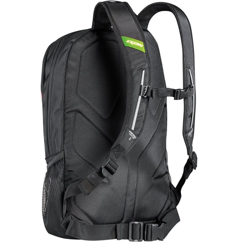 Mootorratta seljakott IXON R-Tension 23 must-valge-roheline