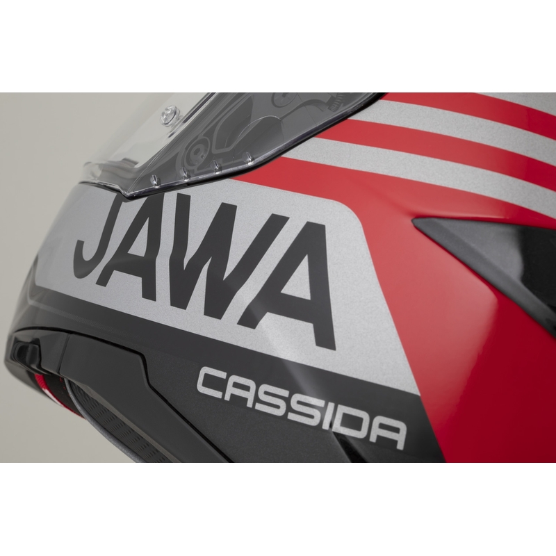 Cassida Integral GT 2.1 Jawa Sport täismaskiiver must-pärlpunane-hõbedane