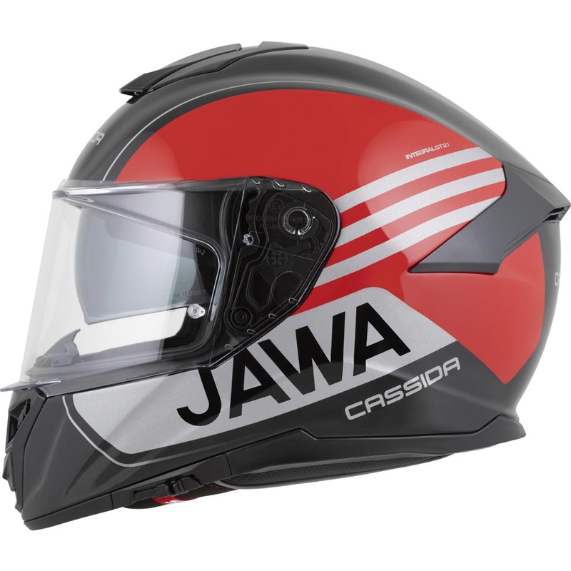 Cassida Integral GT 2.1 Jawa Sport täismaskiiver must-pärlpunane-hõbedane