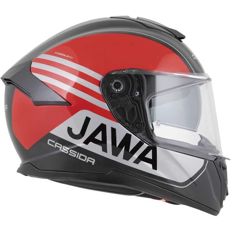 Cassida Integral GT 2.1 Jawa Sport täismaskiiver must-pärlpunane-hõbedane