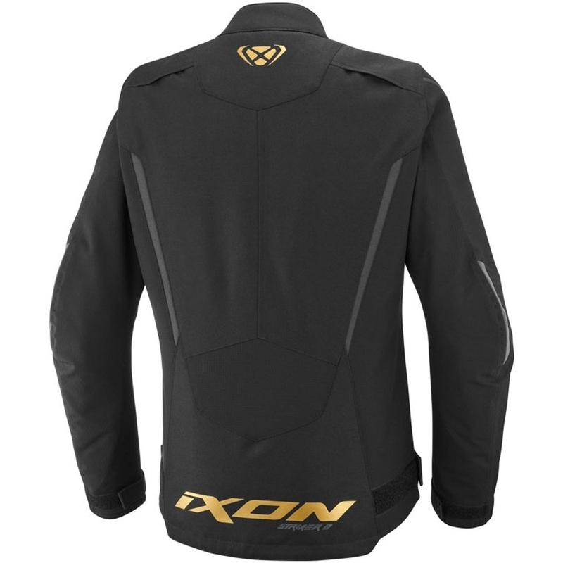 Naiste mootorrattajakk IXON Striker 2 Lady must-kuldne