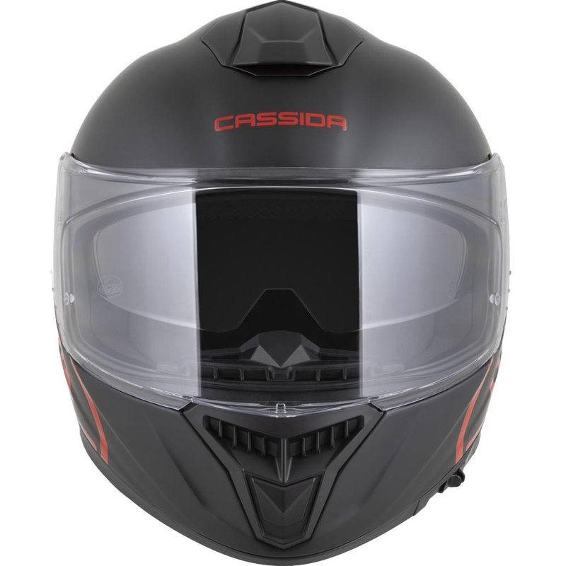 Cassida Integral GT 2.1 Jawa Solid täismaski mootorrattakiiver, matt must-läikiv punane