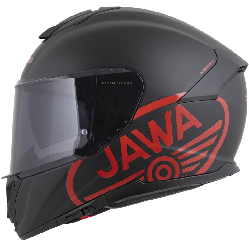 Cassida Integral GT 2.1 Jawa Solid täismaski mootorrattakiiver, matt must-läikiv punane