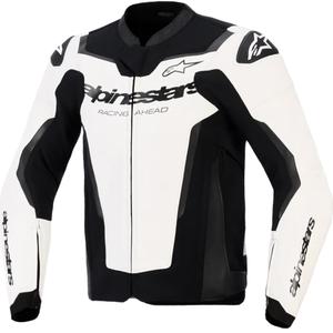 Alpinestars GP Force V2 nahkjakk valge-must