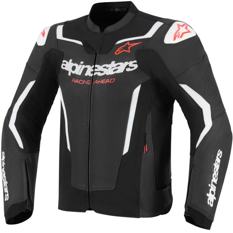 Alpinestars GP Force V2 Airflow nahkjakk must-valge