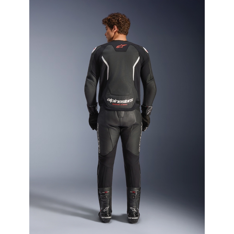 Alpinestars GP Force V2 Airflow nahkjakk must-valge