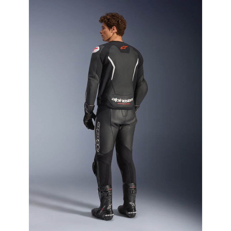 Alpinestars GP Force V2 Airflow nahkjakk must-valge