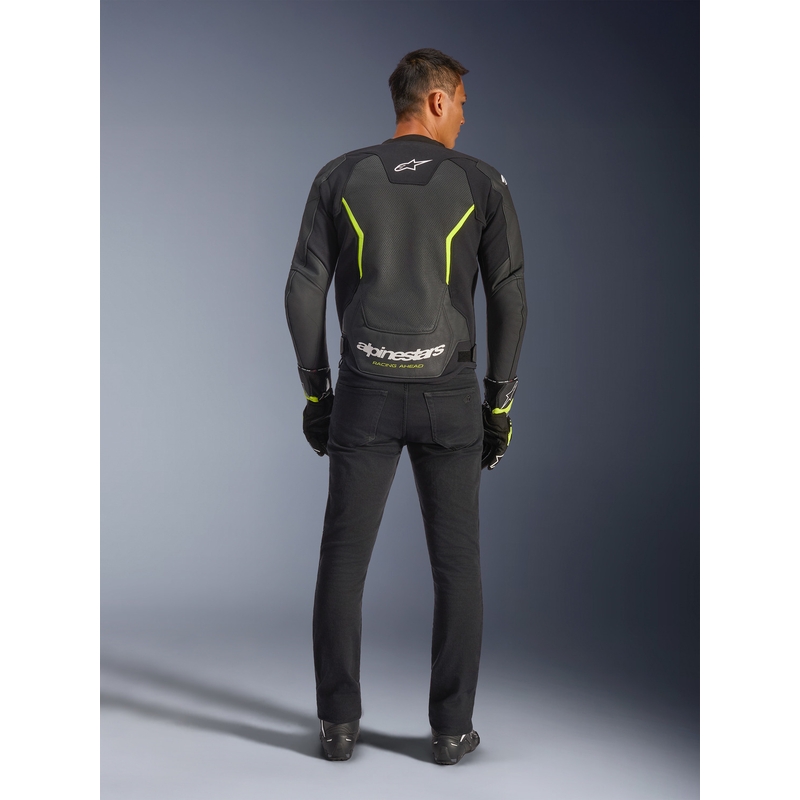 Alpinestars GP Force V2 Airflow nahkjakk must-kollane