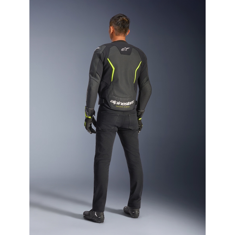 Alpinestars GP Force V2 Airflow nahkjakk must-kollane