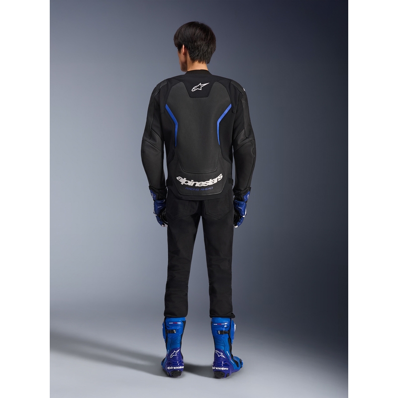 Alpinestars GP Force V2 Airflow nahkjakk must-metallik sinine