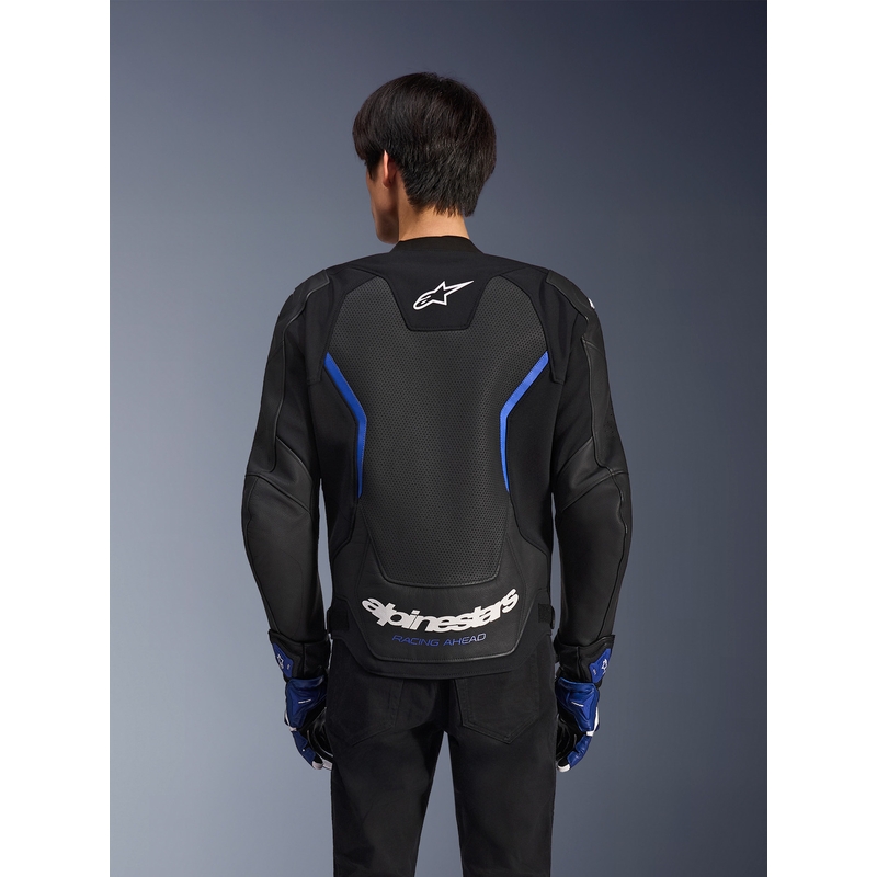 Alpinestars GP Force V2 Airflow nahkjakk must-metallik sinine