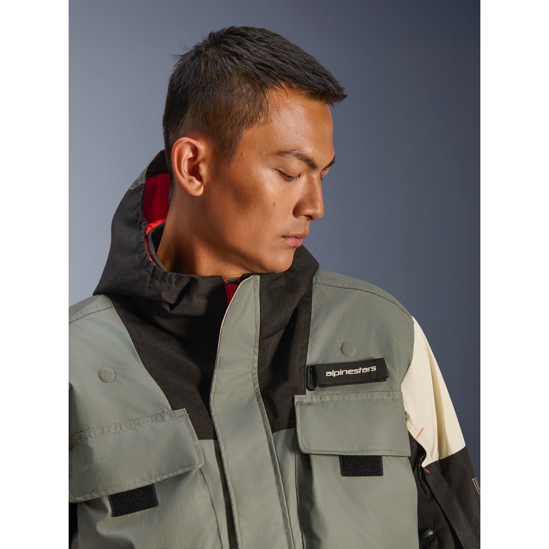 Alpinestars Mospher veekindel mootorratta jope hall-must
