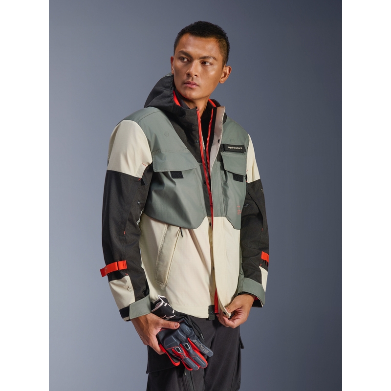 Alpinestars Mospher veekindel mootorratta jope hall-must