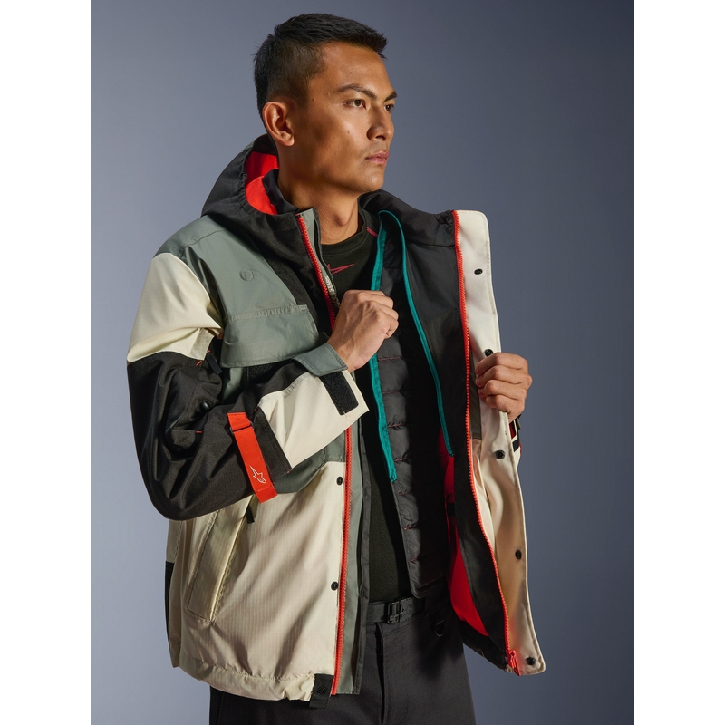 Alpinestars Mospher veekindel mootorratta jope hall-must
