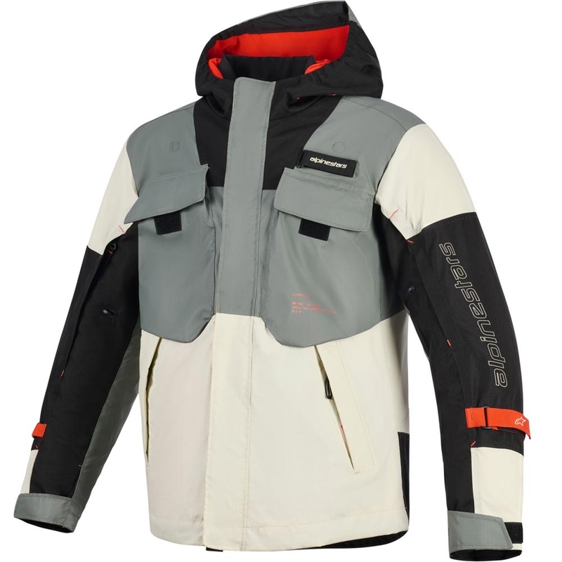 Alpinestars Mospher veekindel mootorratta jope hall-must