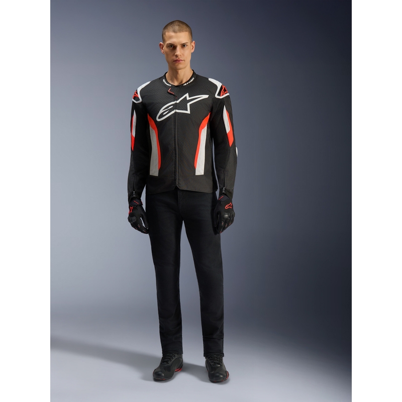 Alpinestars T-GP AIR mootorratta jope must-fluoreoonpunane