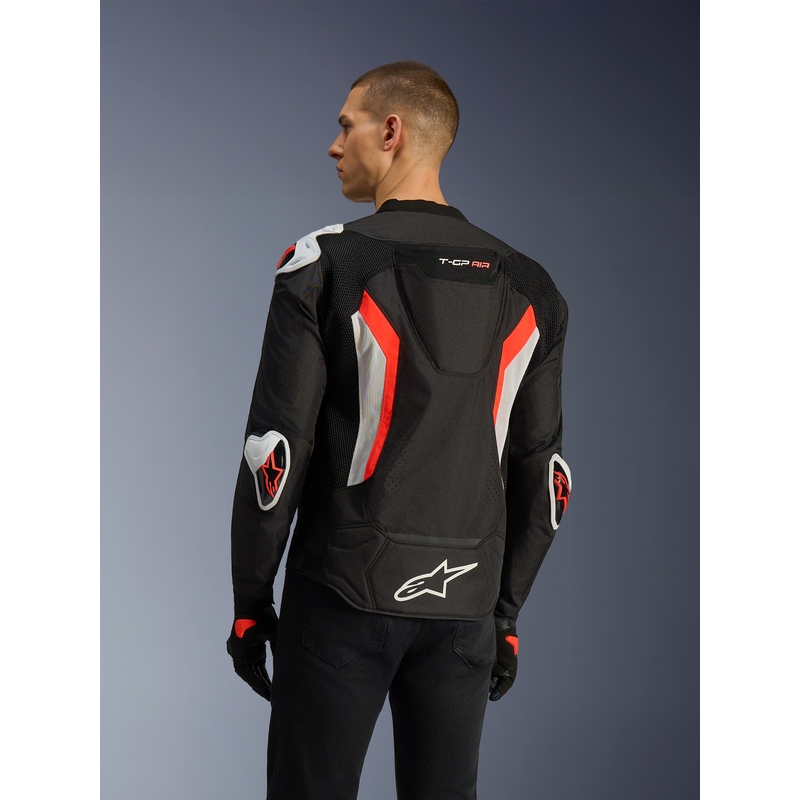 Alpinestars T-GP AIR mootorratta jope must-fluoreoonpunane