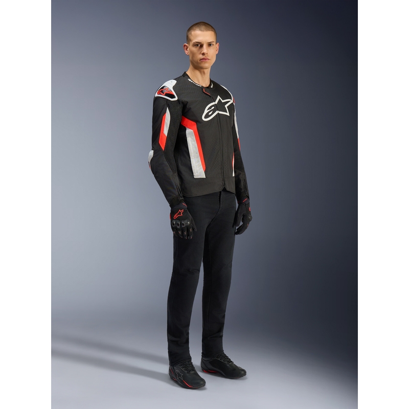 Alpinestars T-GP AIR mootorratta jope must-fluoreoonpunane