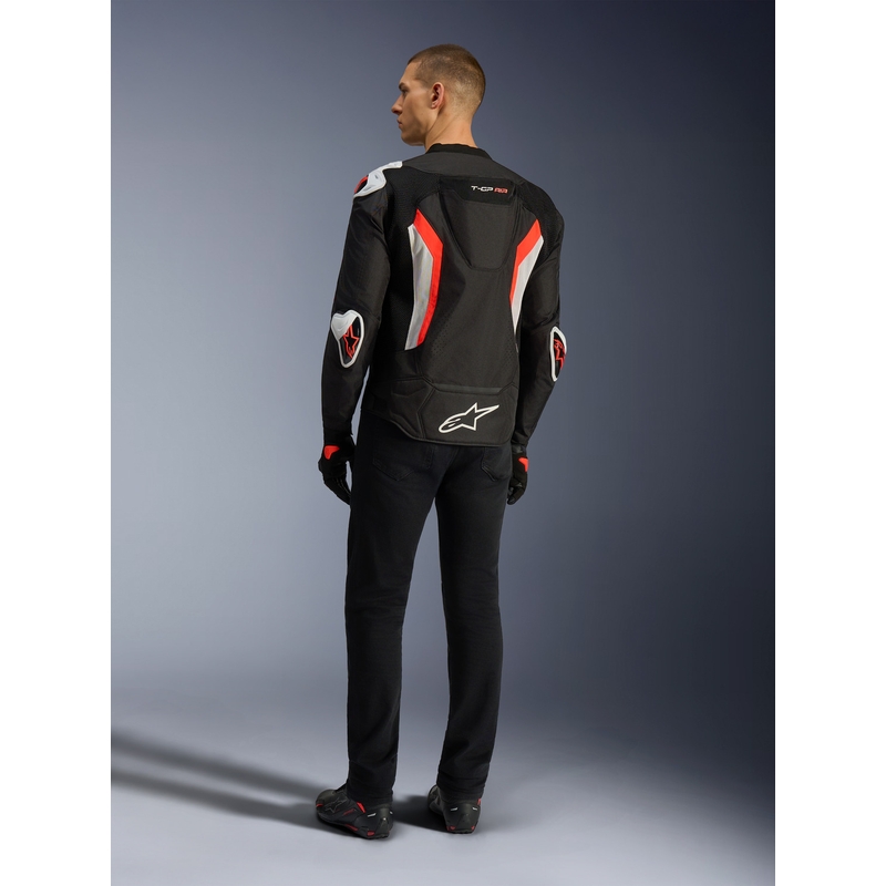 Alpinestars T-GP AIR mootorratta jope must-fluoreoonpunane