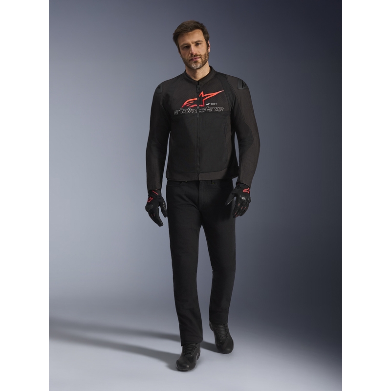 Alpinestars SMX Air mootorratta jope must-punane-valge