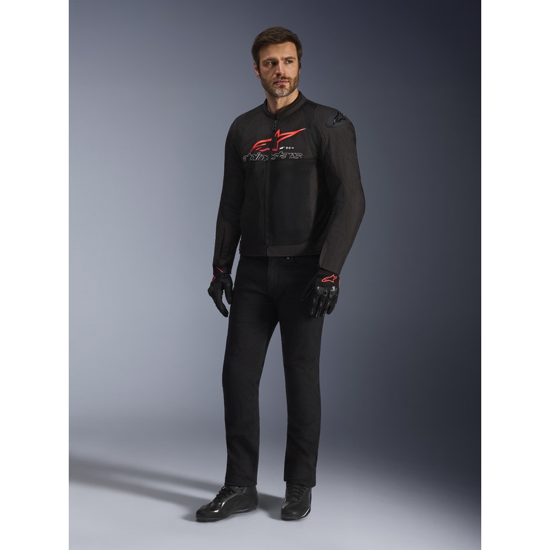 Alpinestars SMX Air mootorratta jope must-punane-valge