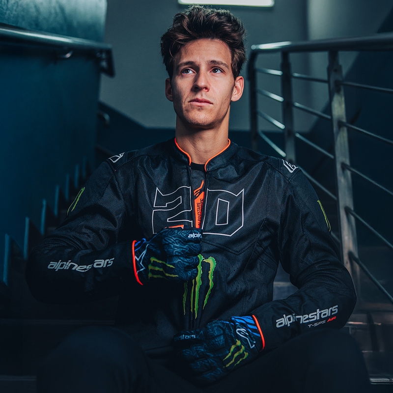Alpinestars T-SPS Air V2 Monster FQ20 mootorratta jope mustvalge kollektsioon