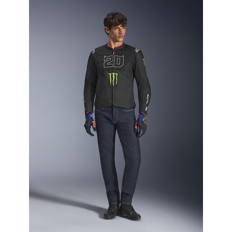 Alpinestars T-SPS Air V2 Monster FQ20 mootorratta jope mustvalge kollektsioon