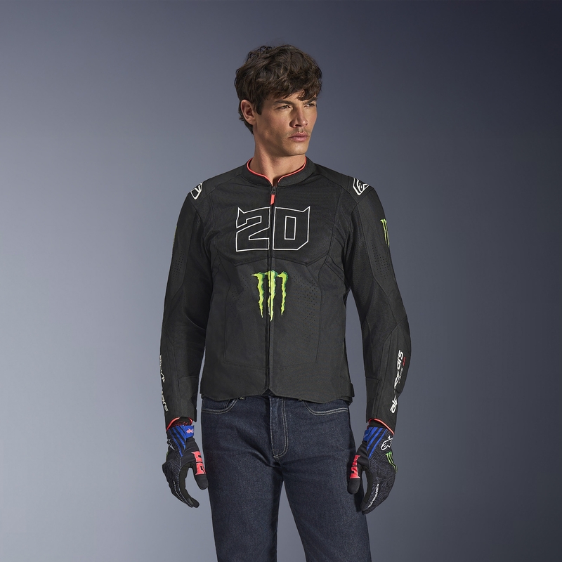 Alpinestars T-SPS Air V2 Monster FQ20 mootorratta jope mustvalge kollektsioon