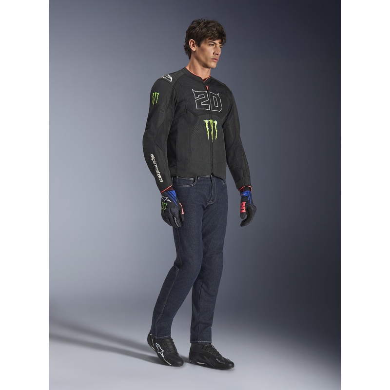 Alpinestars T-SPS Air V2 Monster FQ20 mootorratta jope mustvalge kollektsioon