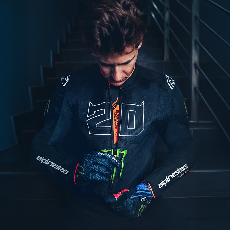 Alpinestars T-SPS Air V2 Monster FQ20 mootorratta jope mustvalge kollektsioon