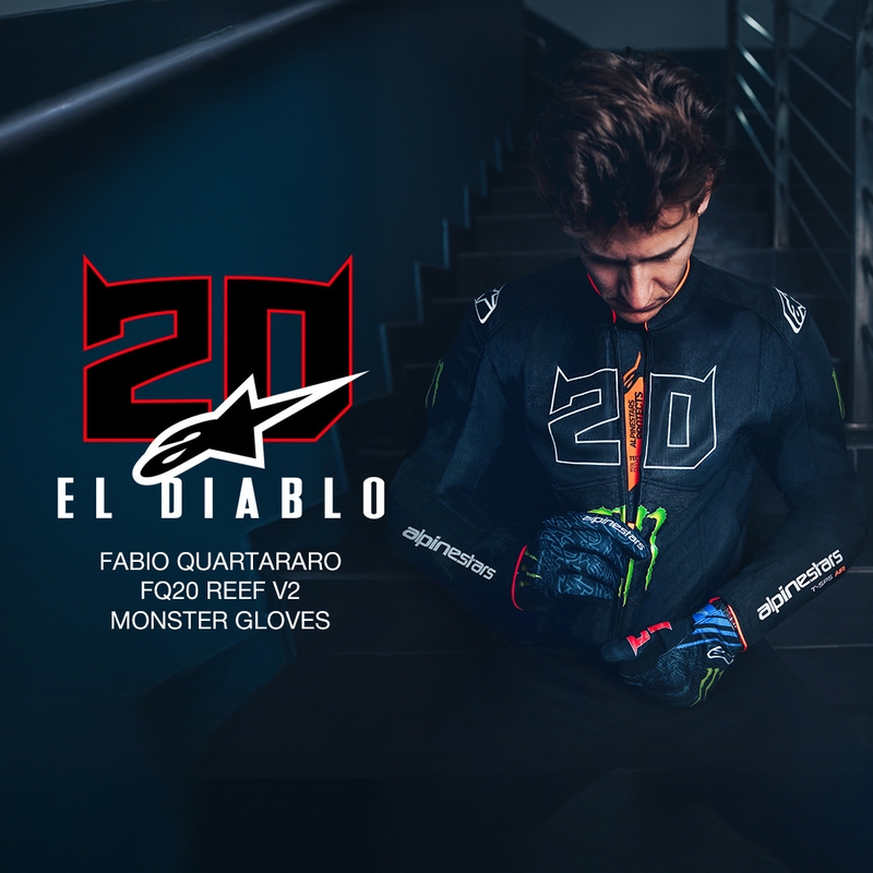 Alpinestars T-SPS Air V2 Monster FQ20 mootorratta jope mustvalge kollektsioon