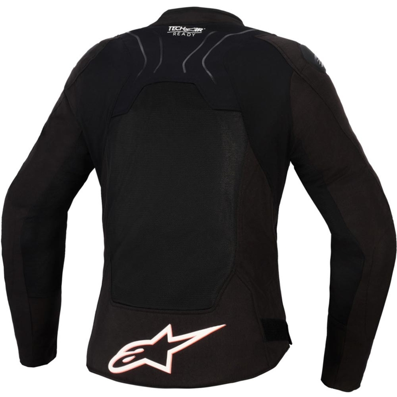 Alpinestars Stella SMX Air naiste mootorrattajope must-valge-fluoreoonpunane