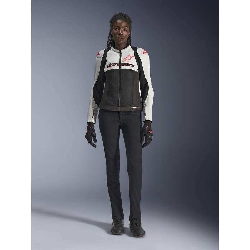 Alpinestars Stella SMX Air naiste mootorrattajope helehall-must-roosa