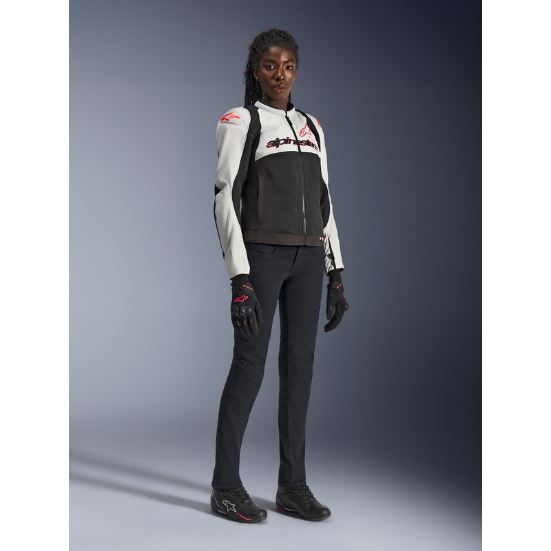 Alpinestars Stella SMX Air naiste mootorrattajope helehall-must-roosa