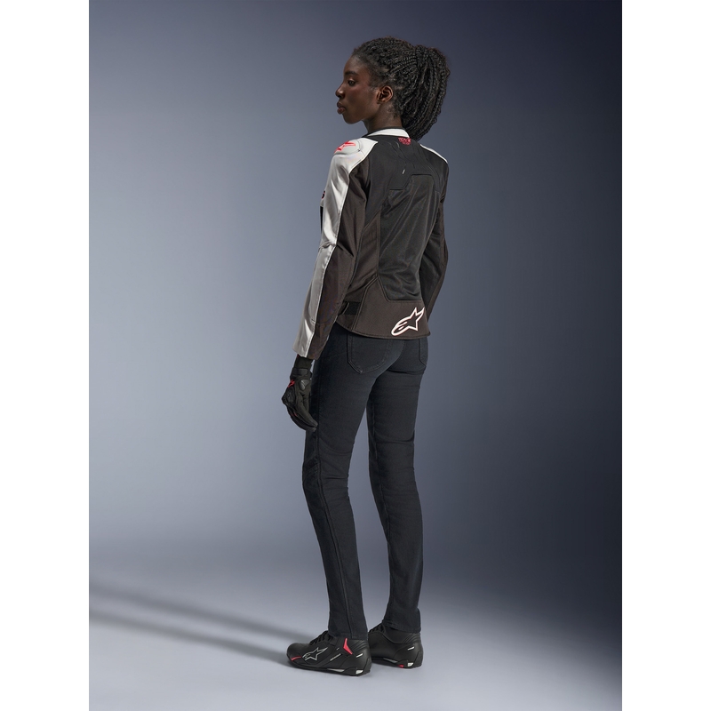 Alpinestars Stella SMX Air naiste mootorrattajope helehall-must-roosa