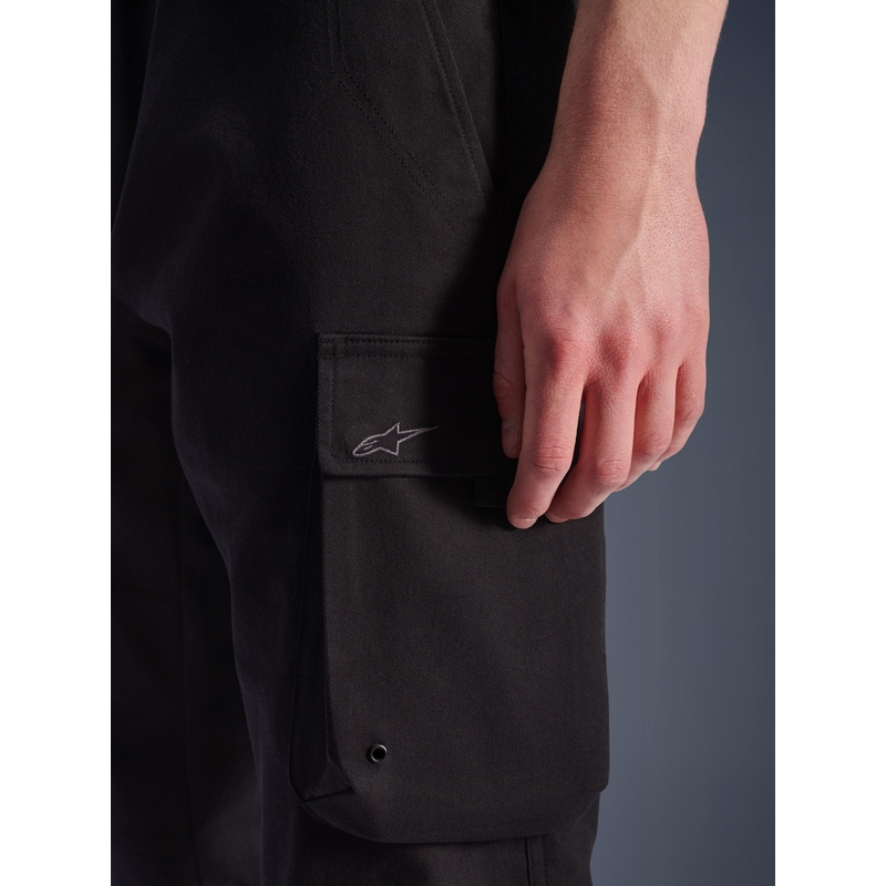 Alpinestars Flex-AST Cargo mootorratta püksid mustad-mustad