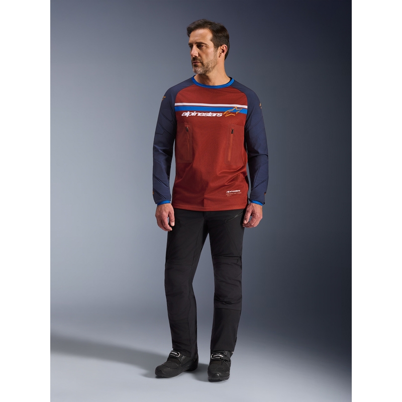 Alpinestars Maxdura Dual oranž-tumesinine motokrossisärk