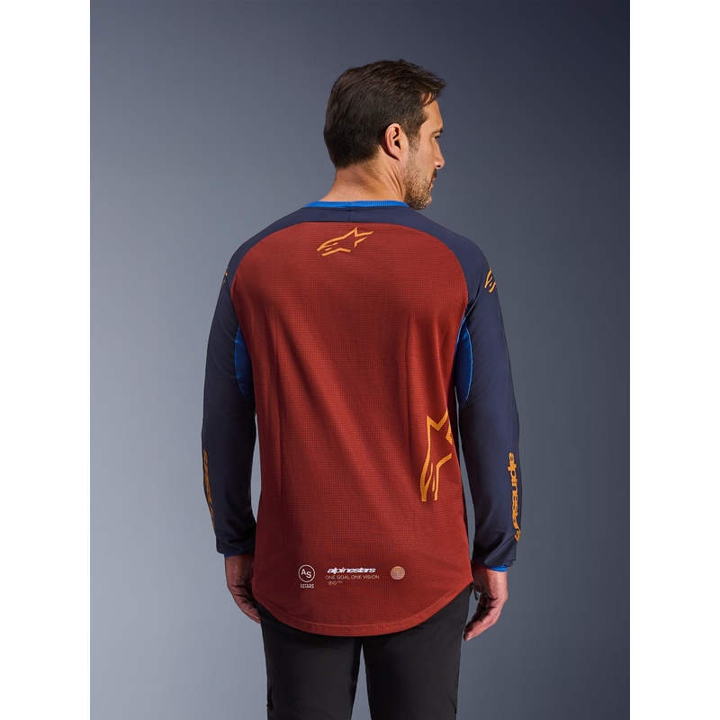 Alpinestars Maxdura Dual oranž-tumesinine motokrossisärk