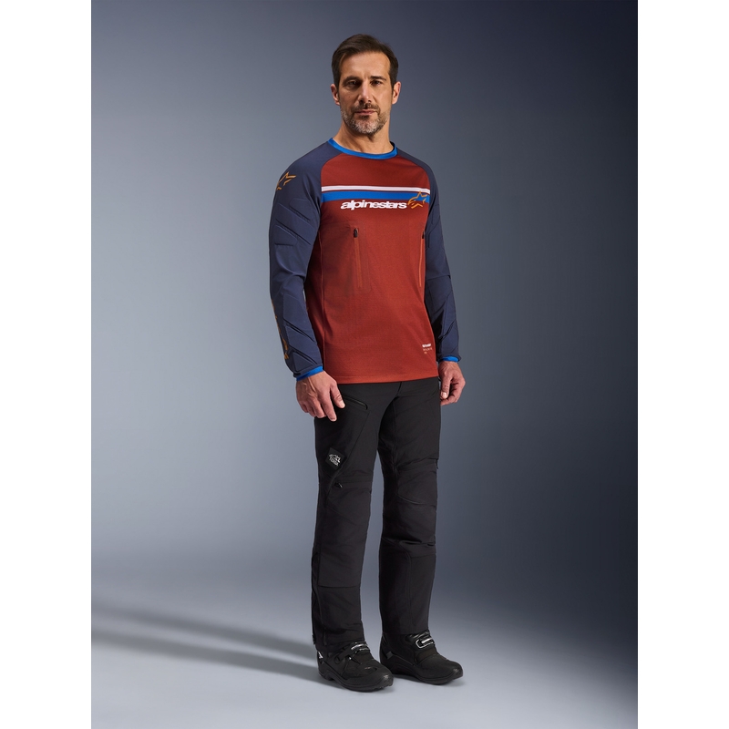 Alpinestars Maxdura Dual oranž-tumesinine motokrossisärk