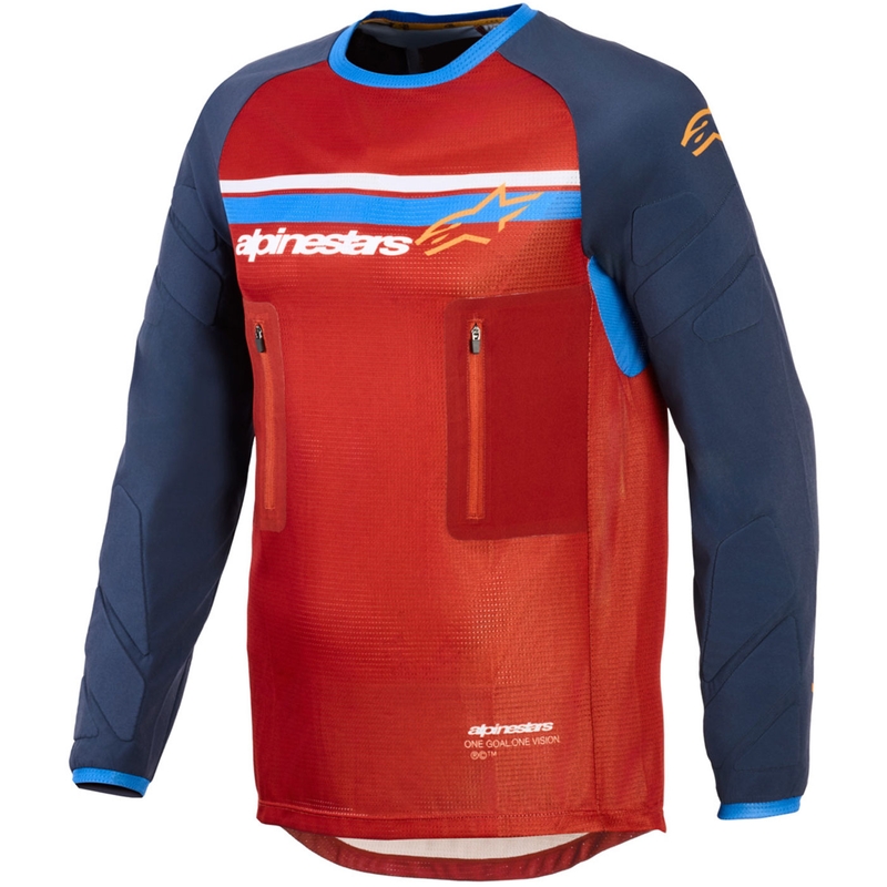 Alpinestars Maxdura Dual oranž-tumesinine motokrossisärk