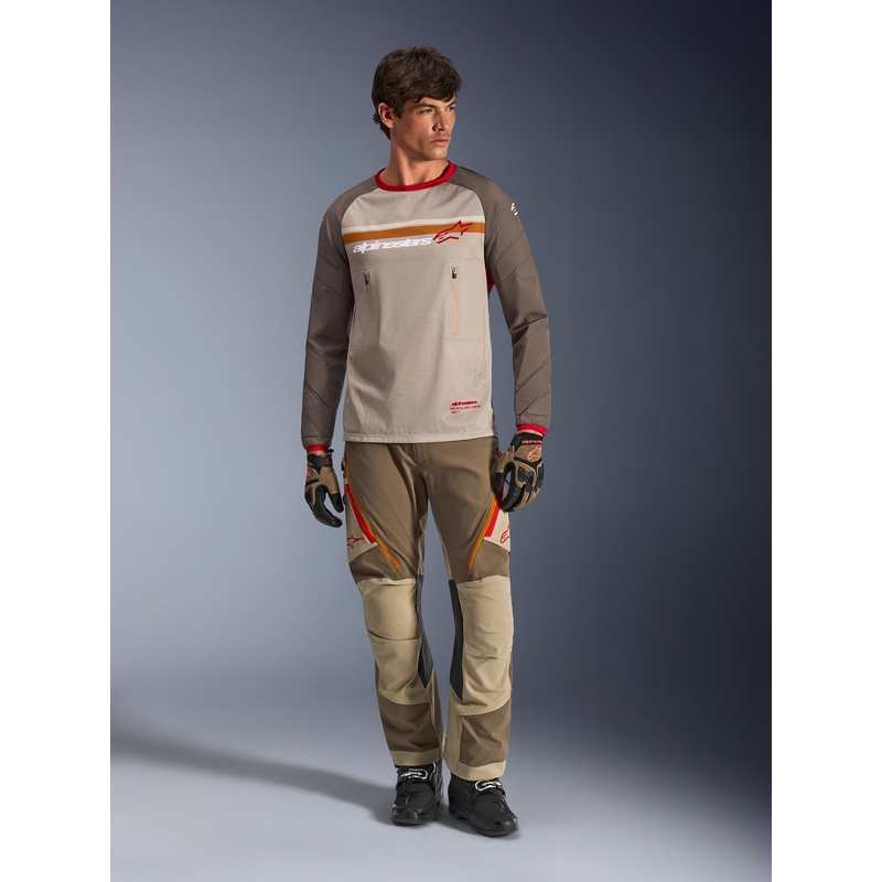 Alpinestars Maxdura Dual motokrossisärk pruun-oranž
