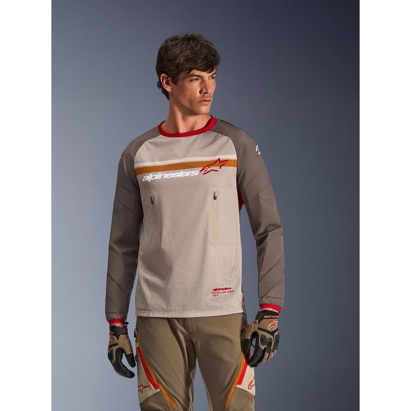 Alpinestars Maxdura Dual motokrossisärk pruun-oranž