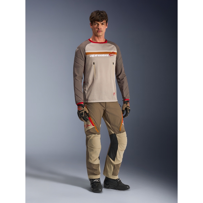 Alpinestars Maxdura Dual motokrossisärk pruun-oranž