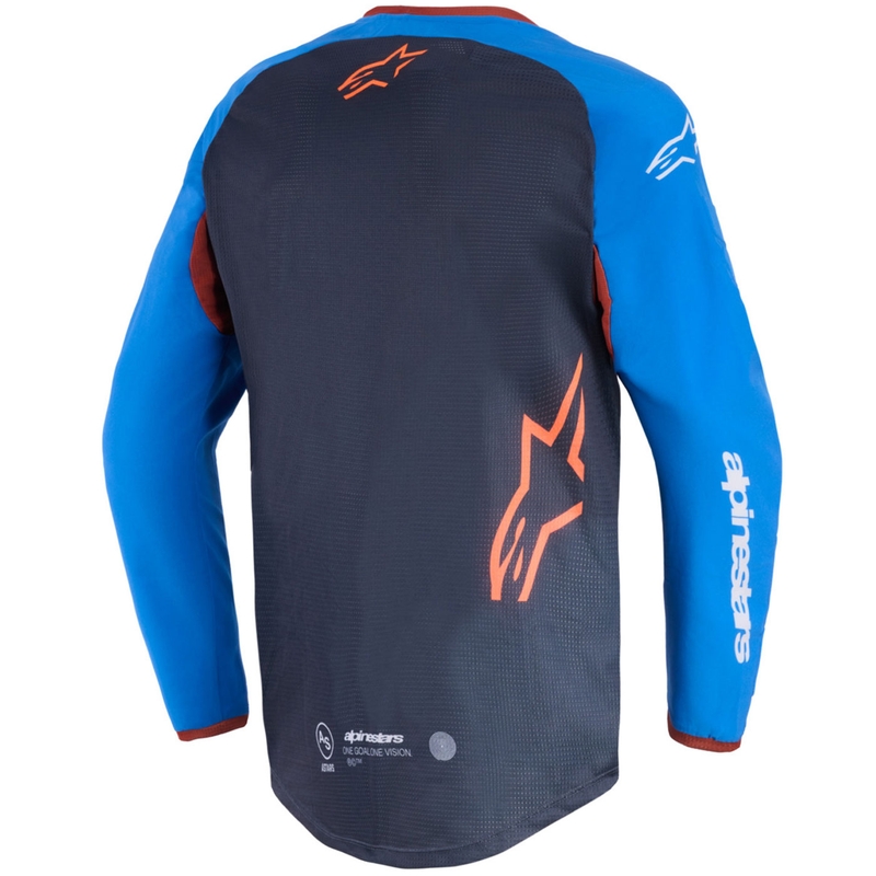 Alpinestars Maxdura Dual motokrossisärk tumehall-sinine-oranž