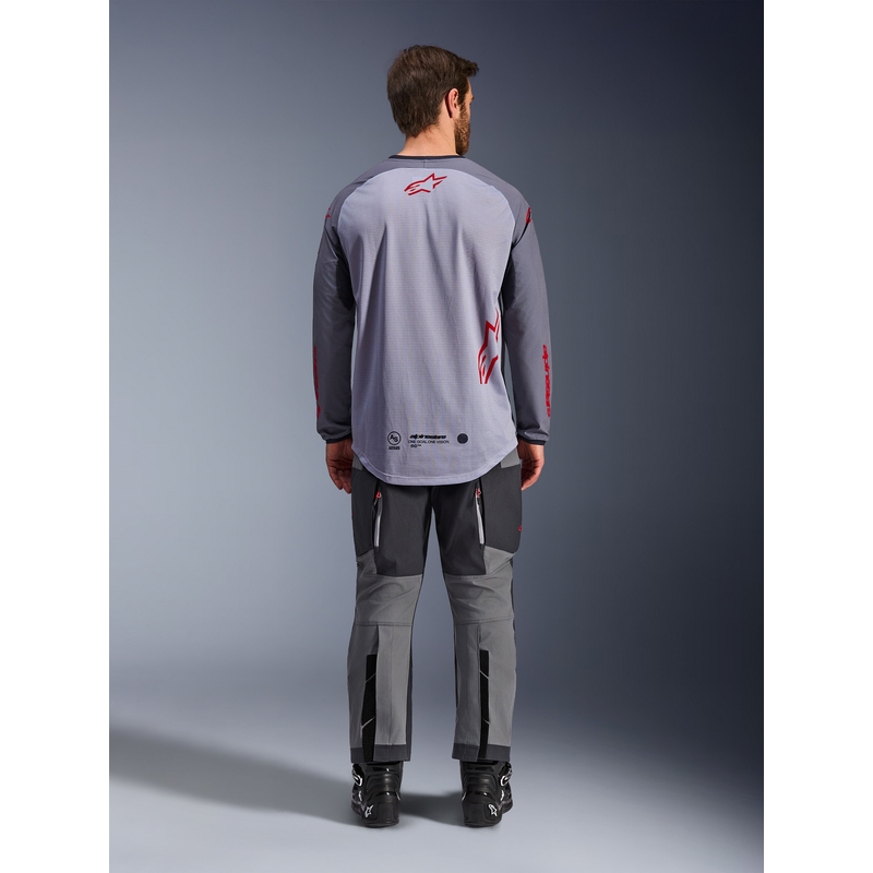 Alpinestars Maxdura Dual motokrossisärk helehall-tumehall-oranž